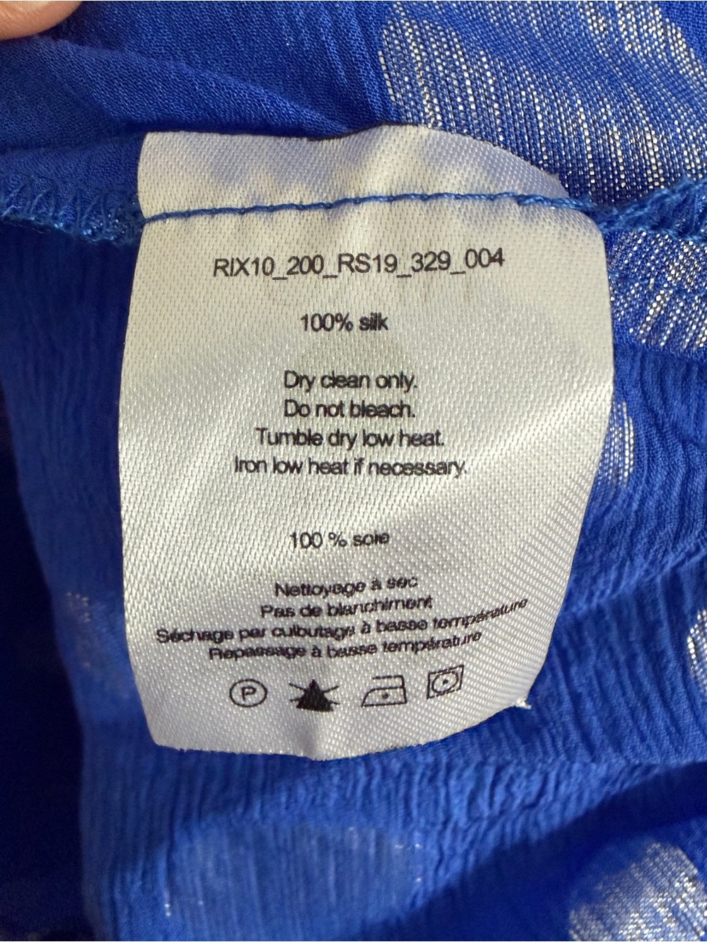 RIXO Royal Blue Halter Maxi Dress with Silver accents size small - Picture 11 of 12